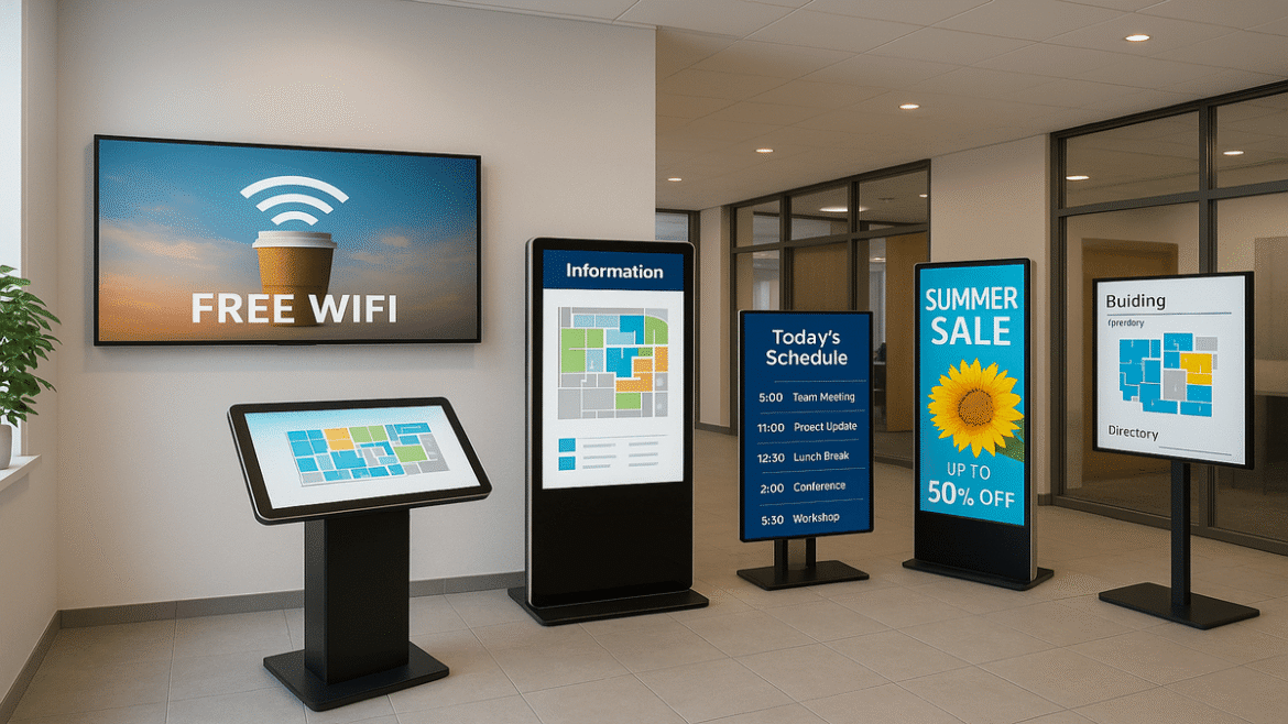 Key tips for choosing the best size and type of Digital signage display