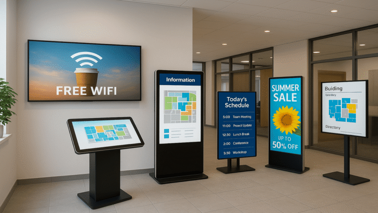 Key tips for choosing the best size and type of Digital signage display