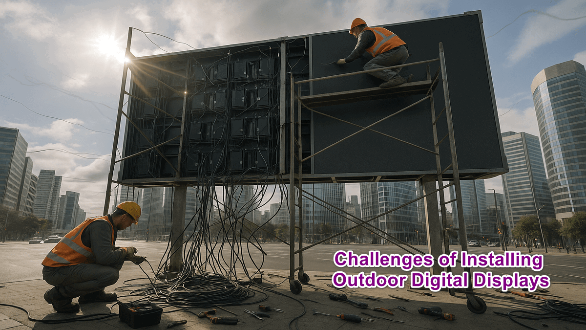 Challenges of Installing Outdoor Digital Displays