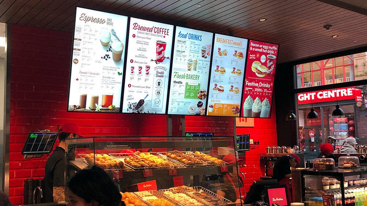digital signage system for restaurants