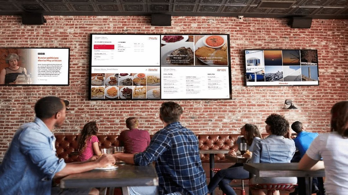 digital signage system for restaurants