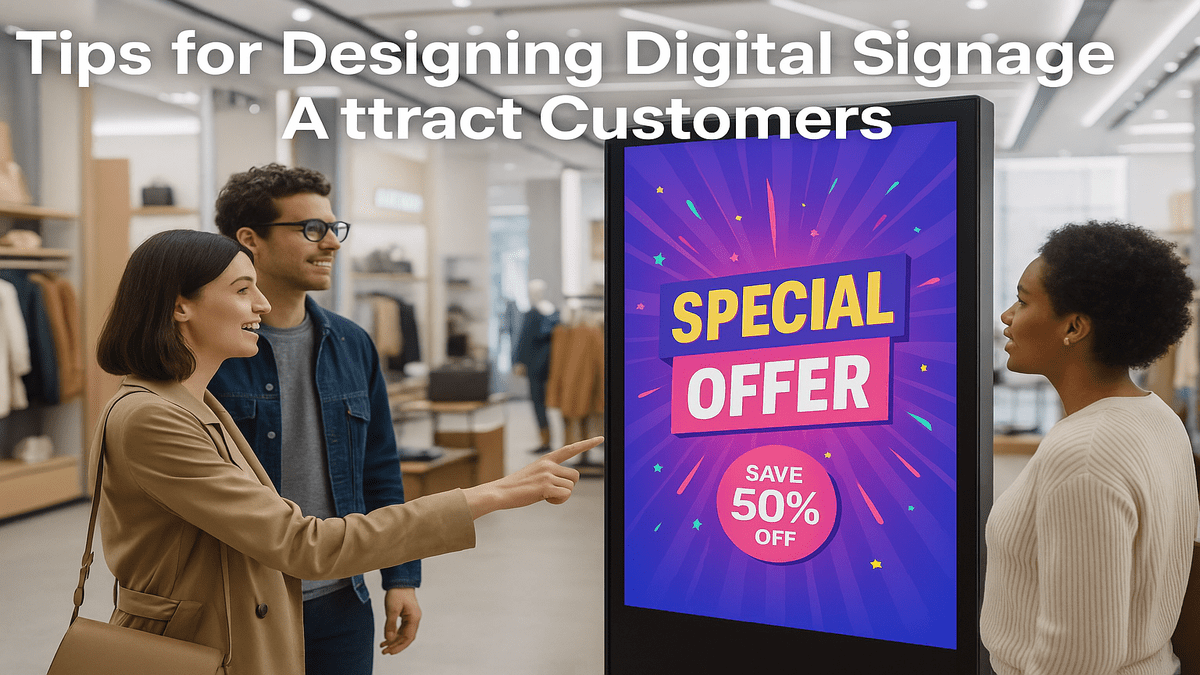 tips for designing a Digital Signage to attract customers