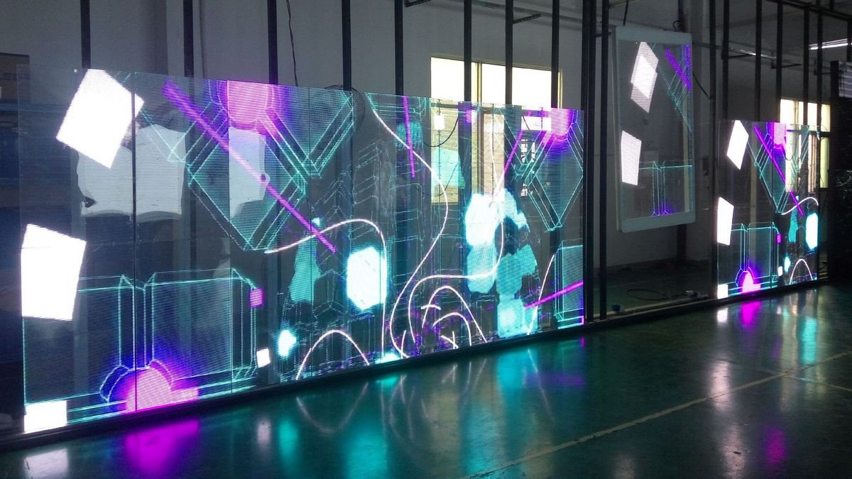 Real examples of Transparent Video Walls