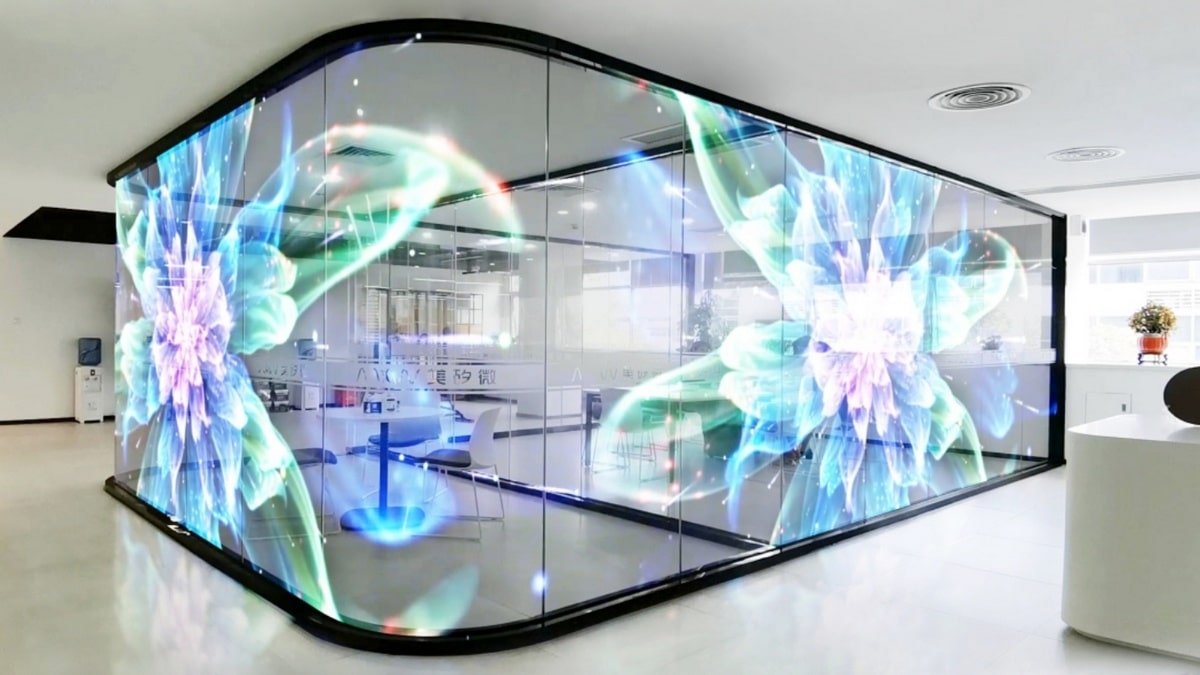 Transparent Video Walls