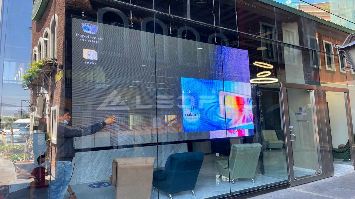 Transparent LED Screens in Corporate Buildings