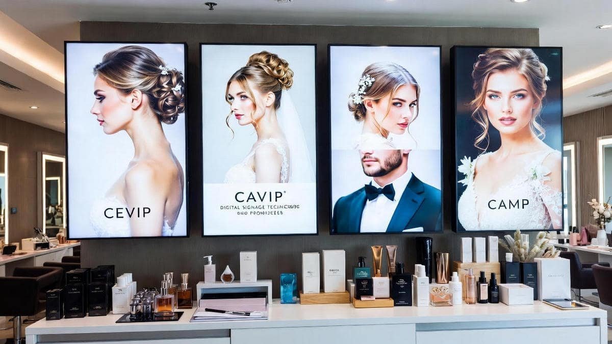 Digital Screens for Hairdressers and Beauty Salons