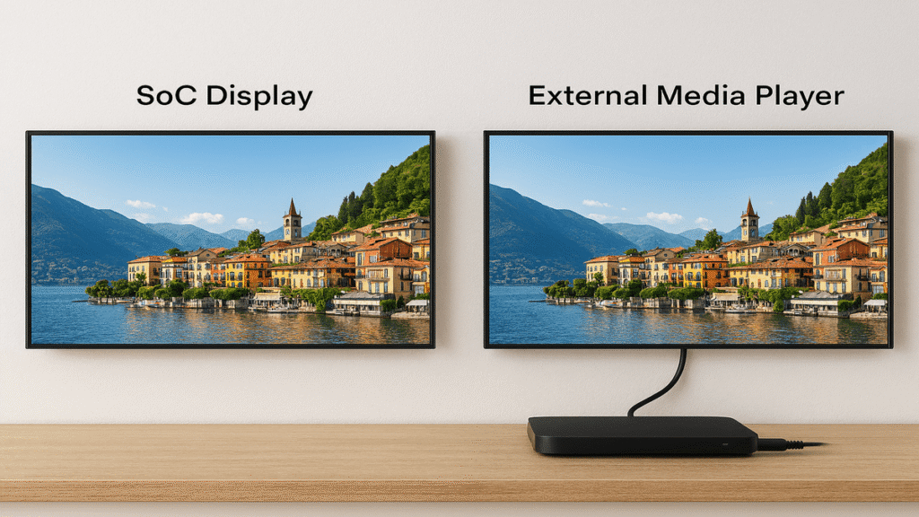 SoC Displays vs External Media Players: Expert Advice for Digital Signage in Australia