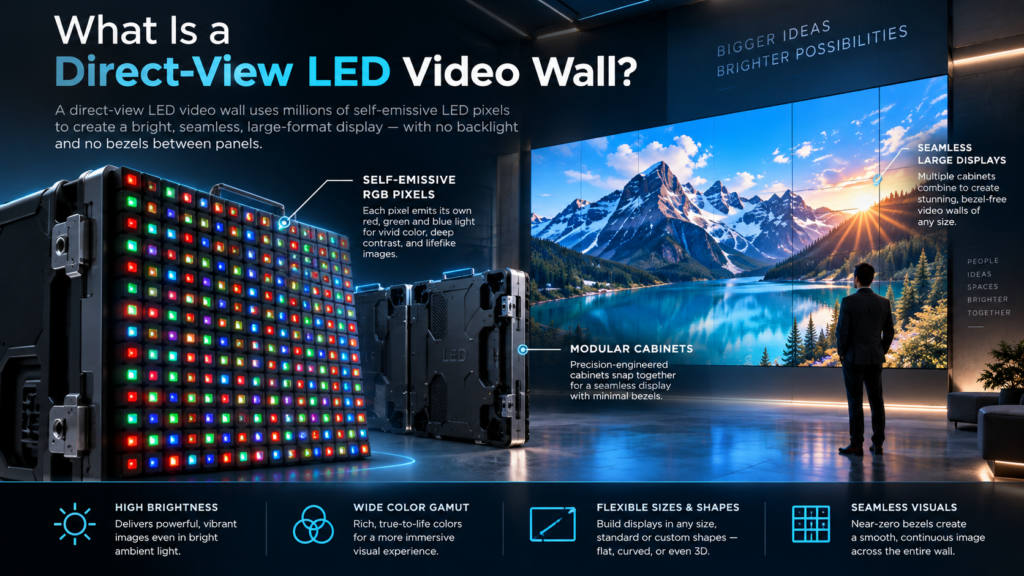 What Is the Difference Between an LED and LCD Video Wall